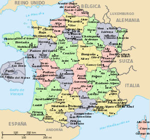 Departamentos y regiones de Francia